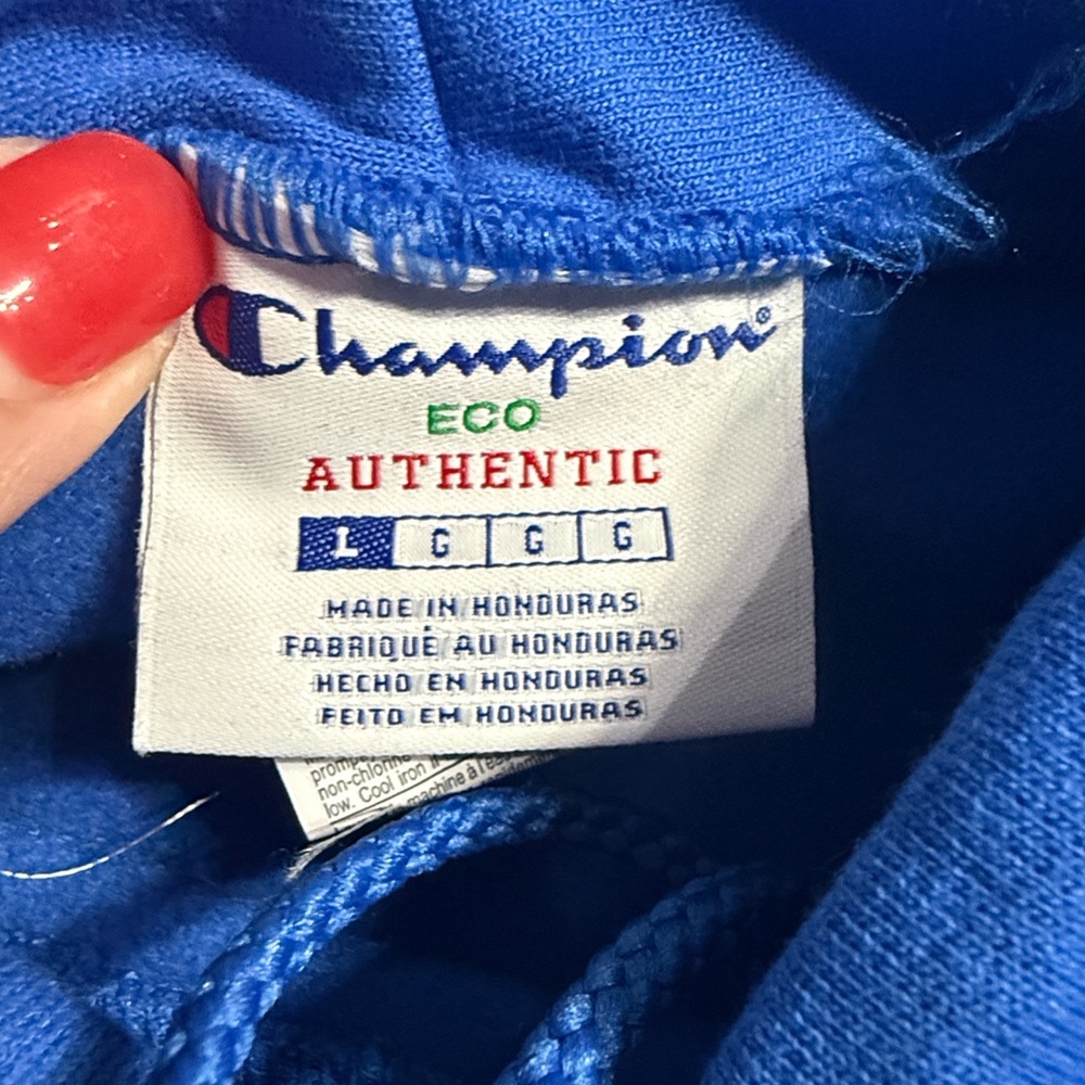 Champion × Pyrex Vision × Virgil Abloh Blue Hoodie - Like New - Large - Picture 2 of 10